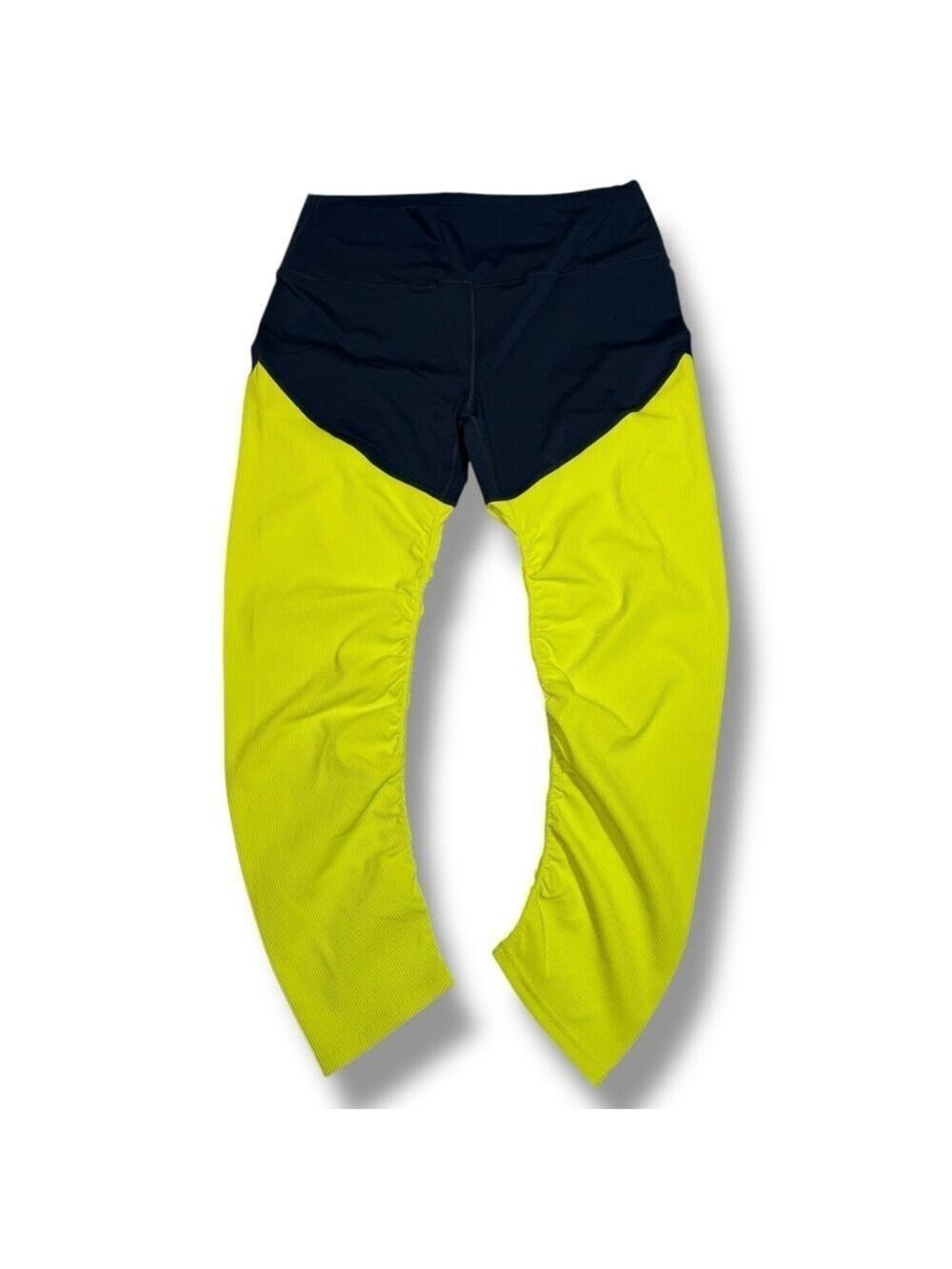 Zyia Women’s Neon Yellow Paralell Luxe High Rise 7/8 Leggjng Size 20